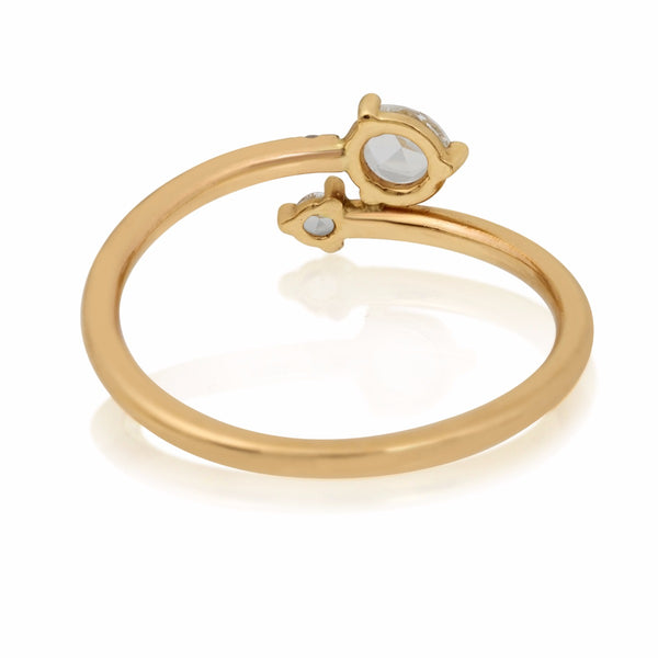 Crossover Diamond Ring