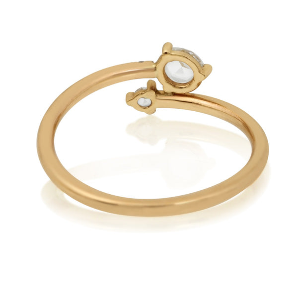 Crossover Diamond Ring