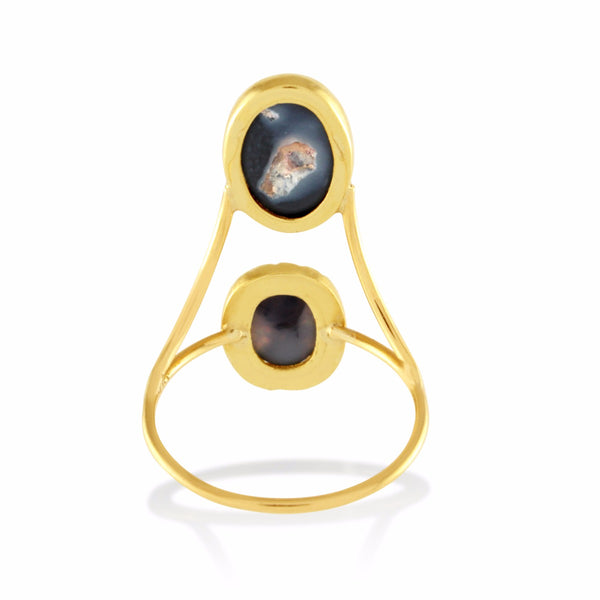 Galaxy Opal and Diamond Ring