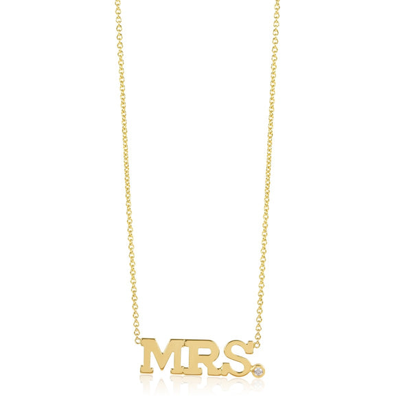 3 Initial and Diamond Necklace