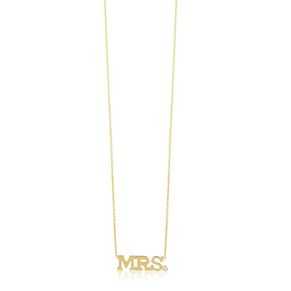 3 Initial and Diamond Necklace
