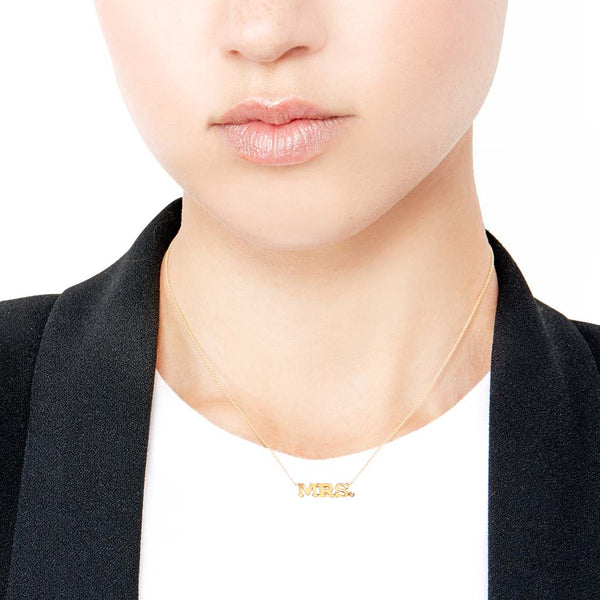 3 Initial and Diamond Necklace